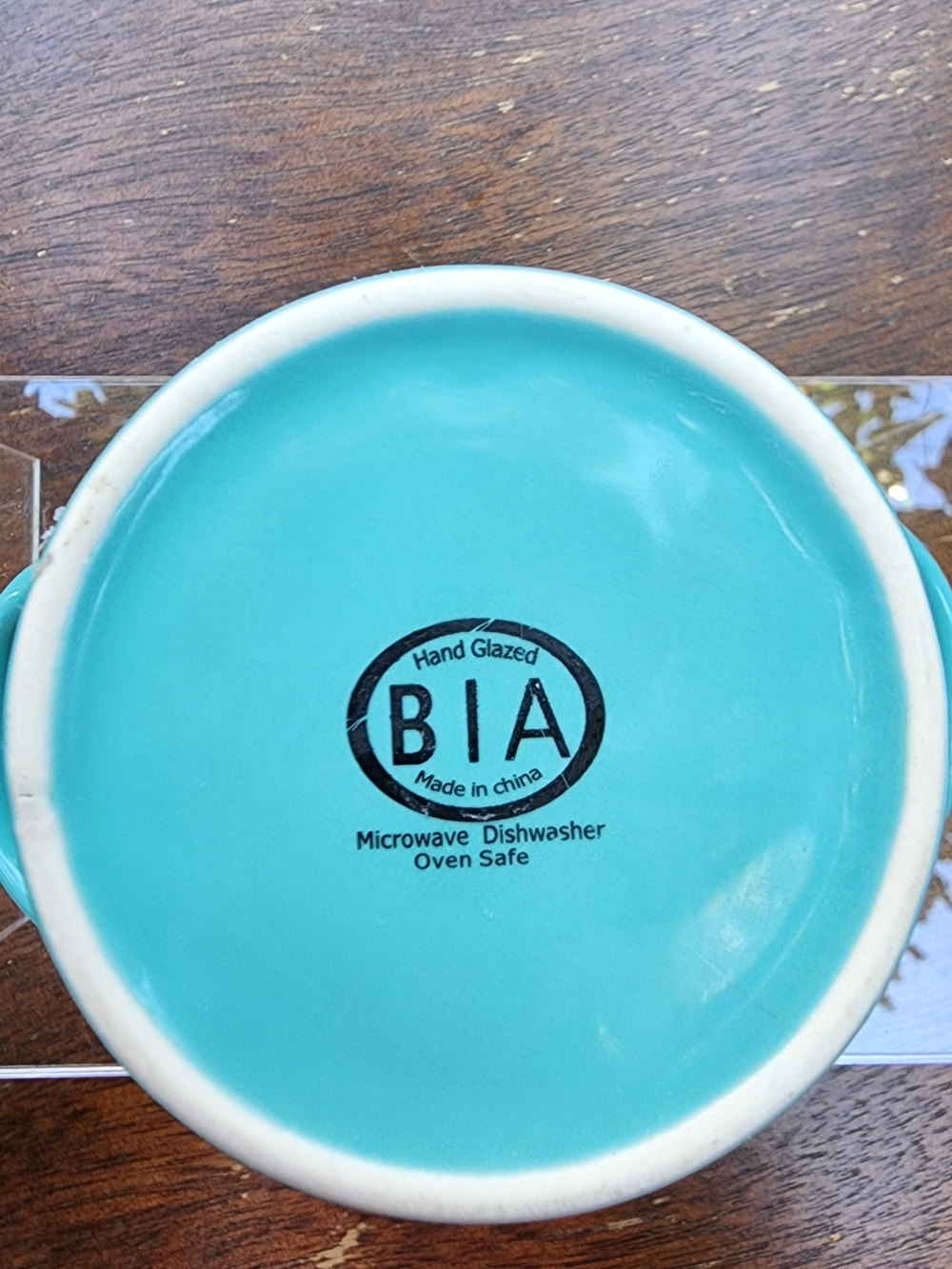 BIA Cordon Bleu Hand Glazed Scalloped Ramekins Turquoise Aqua Set of 8 - Picture 4 of 7